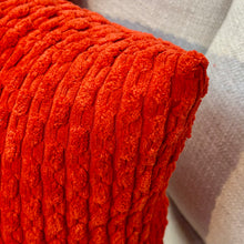 Load image into Gallery viewer, Red Textured Pillow

