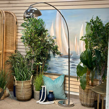 Load image into Gallery viewer, Chrome Arched Floor Lamp

