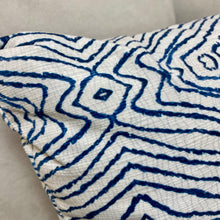 Load image into Gallery viewer, Blue Squiggly Pillow
