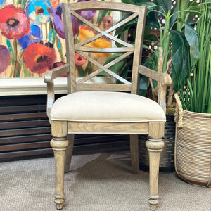 Taupe Dining Arm Chair