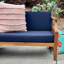 Load image into Gallery viewer, 4PC Navy/Acacia Wood Outdoor Set
