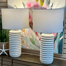 Load image into Gallery viewer, Ivory Ribbed Lamp
