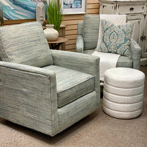 Seafoam Swivel Glider