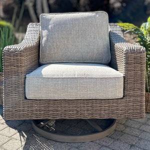 Sandstone Outdoor Swivel Chair