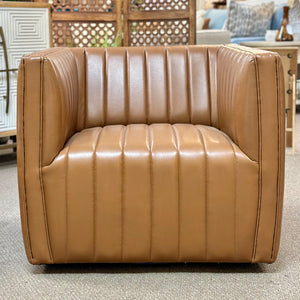 Modern Channel Swivel Chair