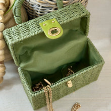 Load image into Gallery viewer, Green Woven Handbag
