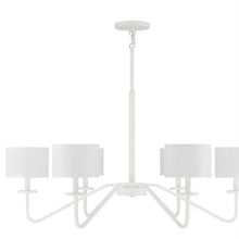 Load image into Gallery viewer, 6 Light White Chandelier
