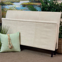 Load image into Gallery viewer, Ethan Allen Queen Ivory Sleigh Bed
