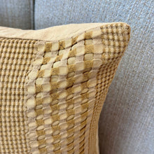 Load image into Gallery viewer, Mustard Textured Pillow
