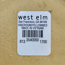 Load image into Gallery viewer, West Elm Yellow Crackle Vase

