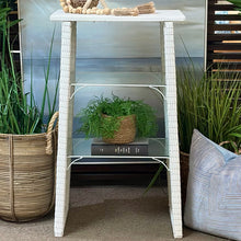 Load image into Gallery viewer, White Wicker Shelf
