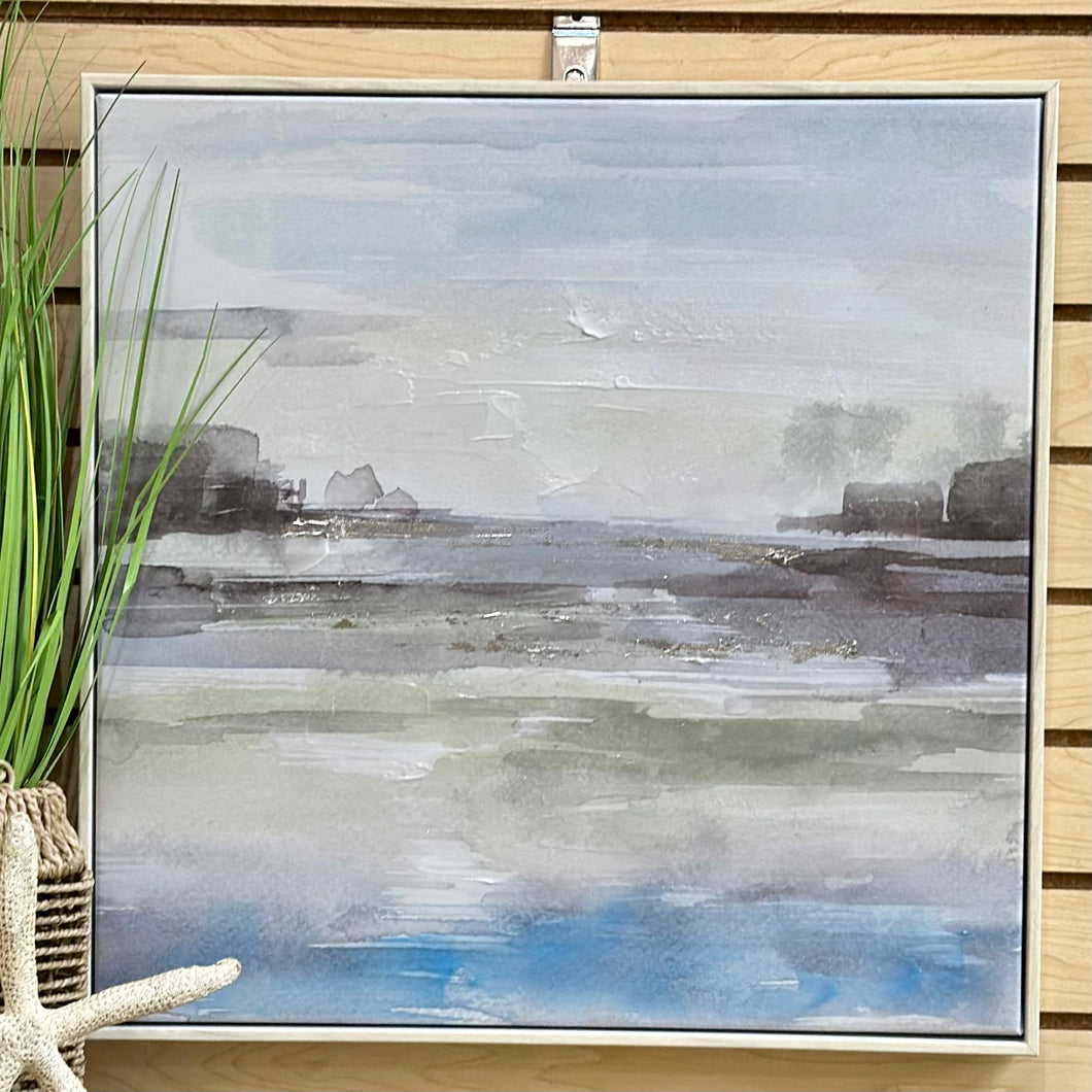 Blue/Green/Silver Abstract II