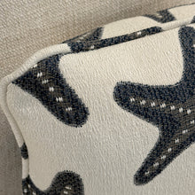Load image into Gallery viewer, Navy Starfish Pillow
