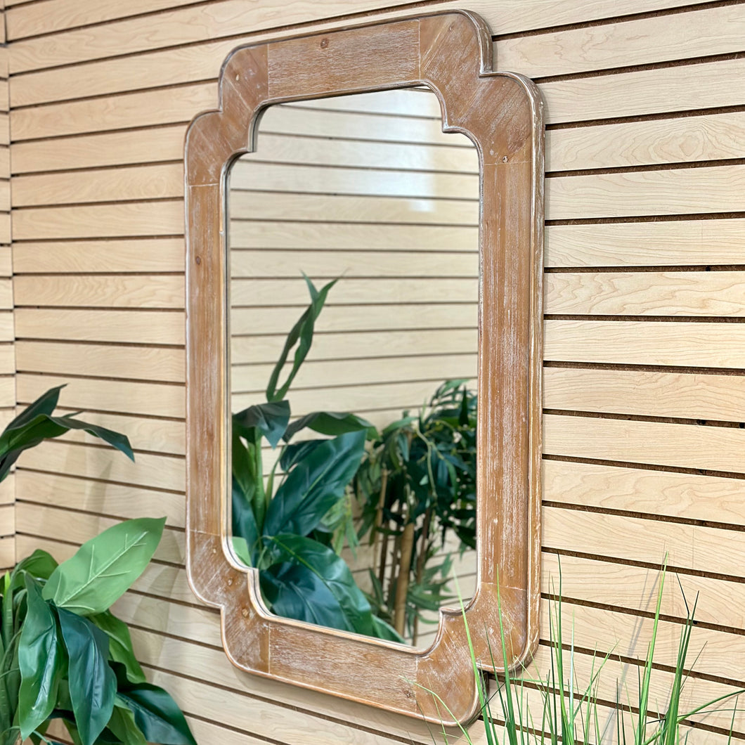 Washed Wood Mirror