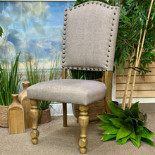 Load image into Gallery viewer, Grey Nailhead Dining Chair
