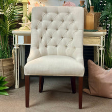 Load image into Gallery viewer, Tufted Ivory Chair
