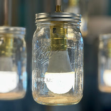 Load image into Gallery viewer, Mason Jar Wheel Chandelier
