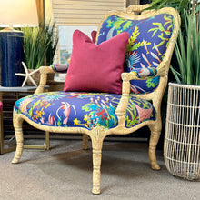 Load image into Gallery viewer, Ornate Fish Chair W/Ottoman
