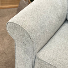 Load image into Gallery viewer, Grey Rolled Arm Loveseat
