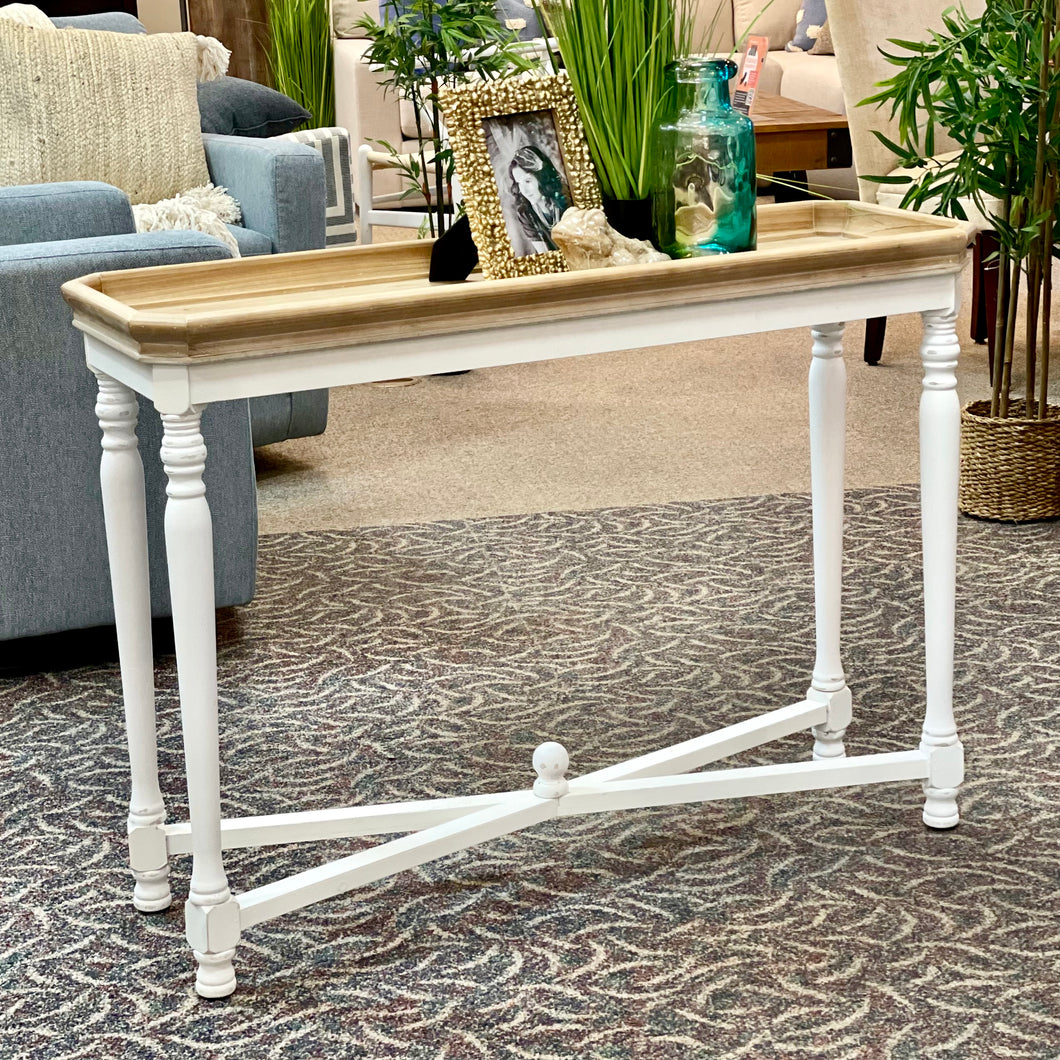 Natural & White Console