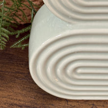 Load image into Gallery viewer, Seafoam Stacked Circles Vase
