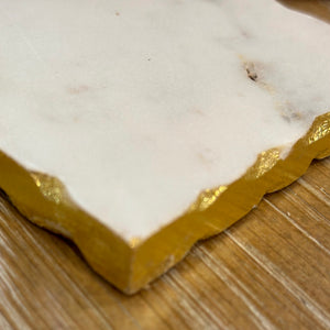 S/4 Gold/Marble Coasters
