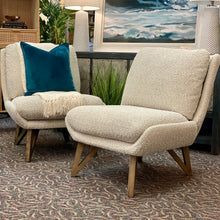 Load image into Gallery viewer, Modern Oatmeal Slipper Chair
