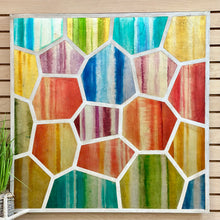 Load image into Gallery viewer, Vibrant Honeycomb Art
