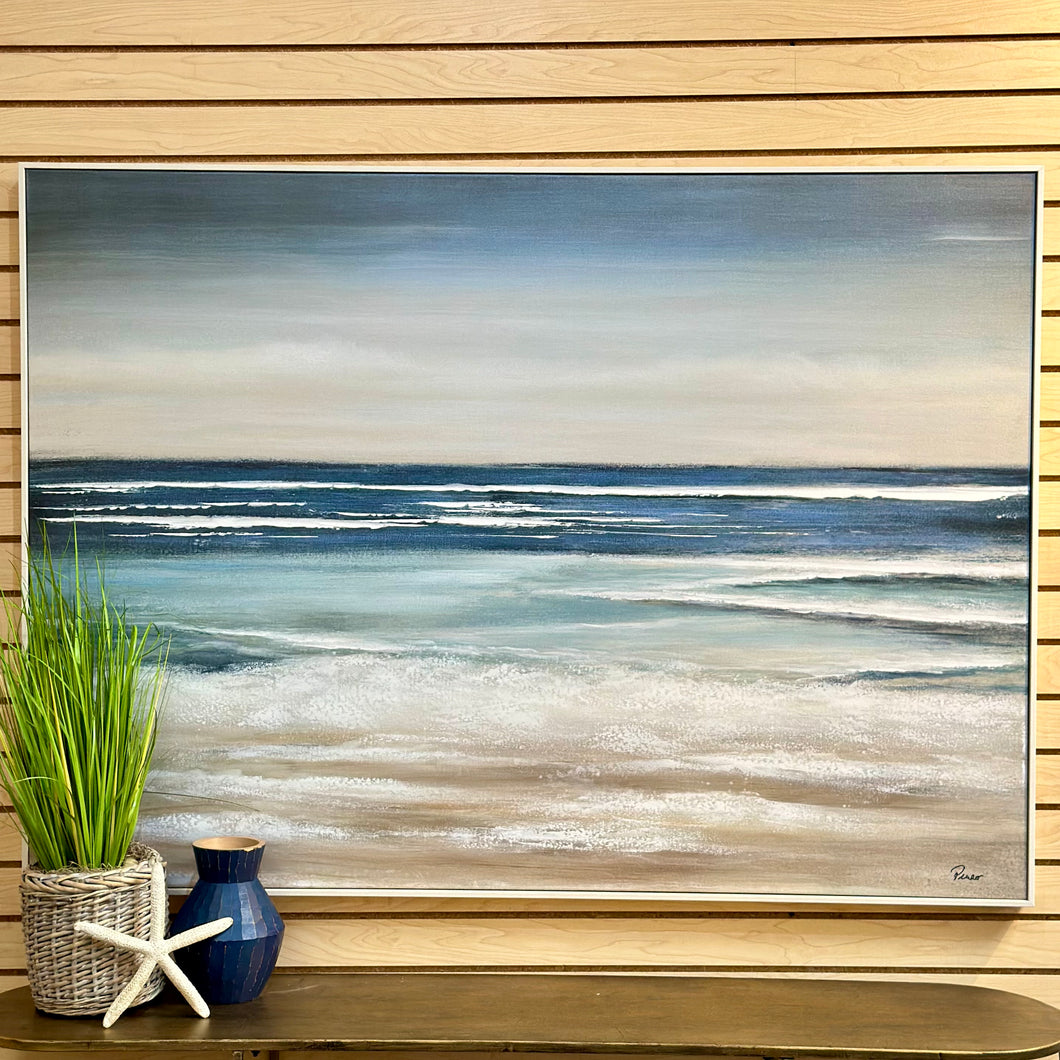 Blue Ocean Shore Art