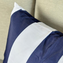 Load image into Gallery viewer, Navy Striped Outdoor Pillow
