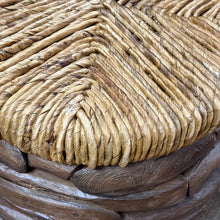 Load image into Gallery viewer, Round Teak/Abaca Side Table
