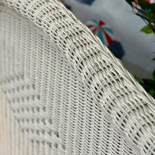 Load image into Gallery viewer, Queen White Wicker Headboard
