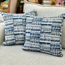 Load image into Gallery viewer, Sm Blue Streaks Pillow
