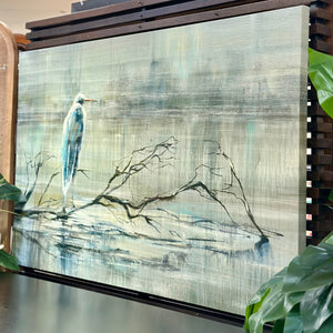 Lonely Egret Canvas Art