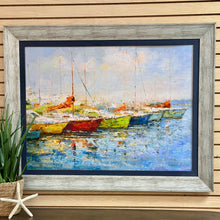 Load image into Gallery viewer, Vibrant Boat Harbor Giclee
