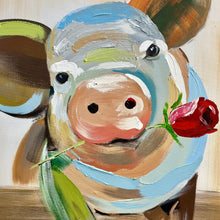 Load image into Gallery viewer, Colorful Pig Canvas
