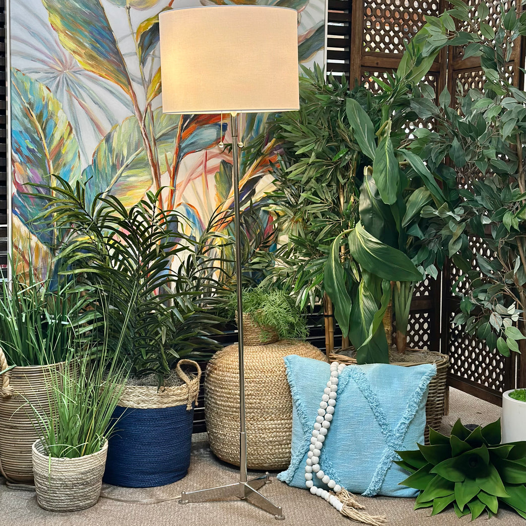 Silver Floor Lamp