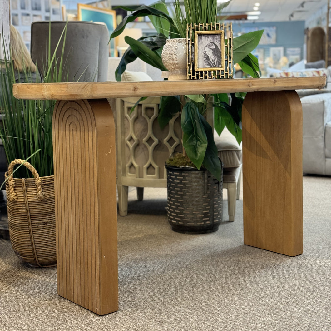Natural Wood Console