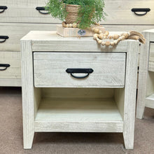 Load image into Gallery viewer, Ivory Farmhouse Nightstand
