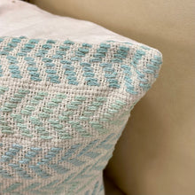 Load image into Gallery viewer, Spa Blue Arrows Down Pillow
