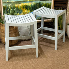 Load image into Gallery viewer, Set/3 Blue Counter Stools
