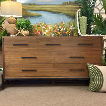 Load image into Gallery viewer, 7DRW Mid-Mod Dresser W/Mirror
