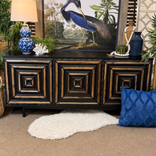 Load image into Gallery viewer, Black &amp; Gold 3DRW Cabinet
