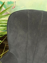 Load image into Gallery viewer, Small Navy Velvet Chair
