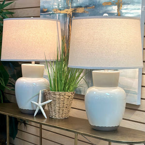 Ivory/Mocha Lamp