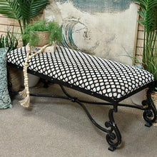 Load image into Gallery viewer, Black Polka Dot Bench
