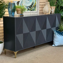 Load image into Gallery viewer, Navy Geometric Cabinet
