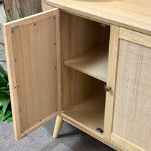 Load image into Gallery viewer, 6DR Cane/Wood Cabinet
