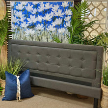 Load image into Gallery viewer, King Grey Tufted Bed
