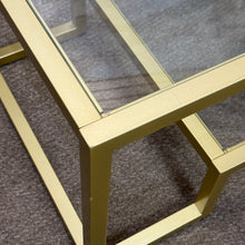 Load image into Gallery viewer, Gold/Glass Coffee Table
